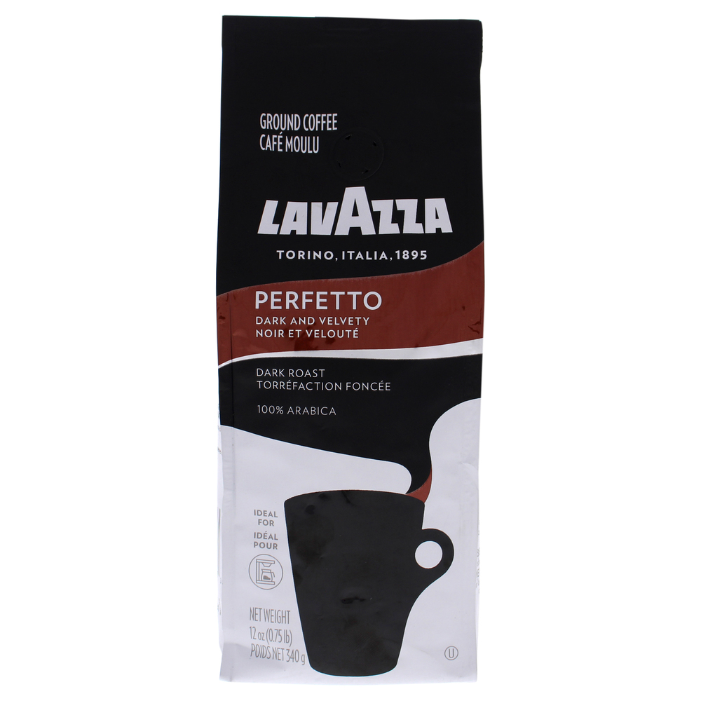 Perfetto Espresso Roast Ground Coffee by Lavazza for Unisex - 12 oz Coffee